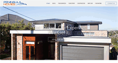 Desktop Screenshot of peninsulahomes.com.au